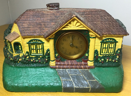 Vintage figural cottage mantel - vintage,